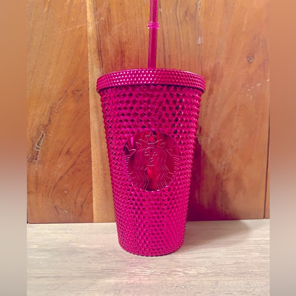 Starbucks 2022 Holiday Pink Studded Tumbler 16oz